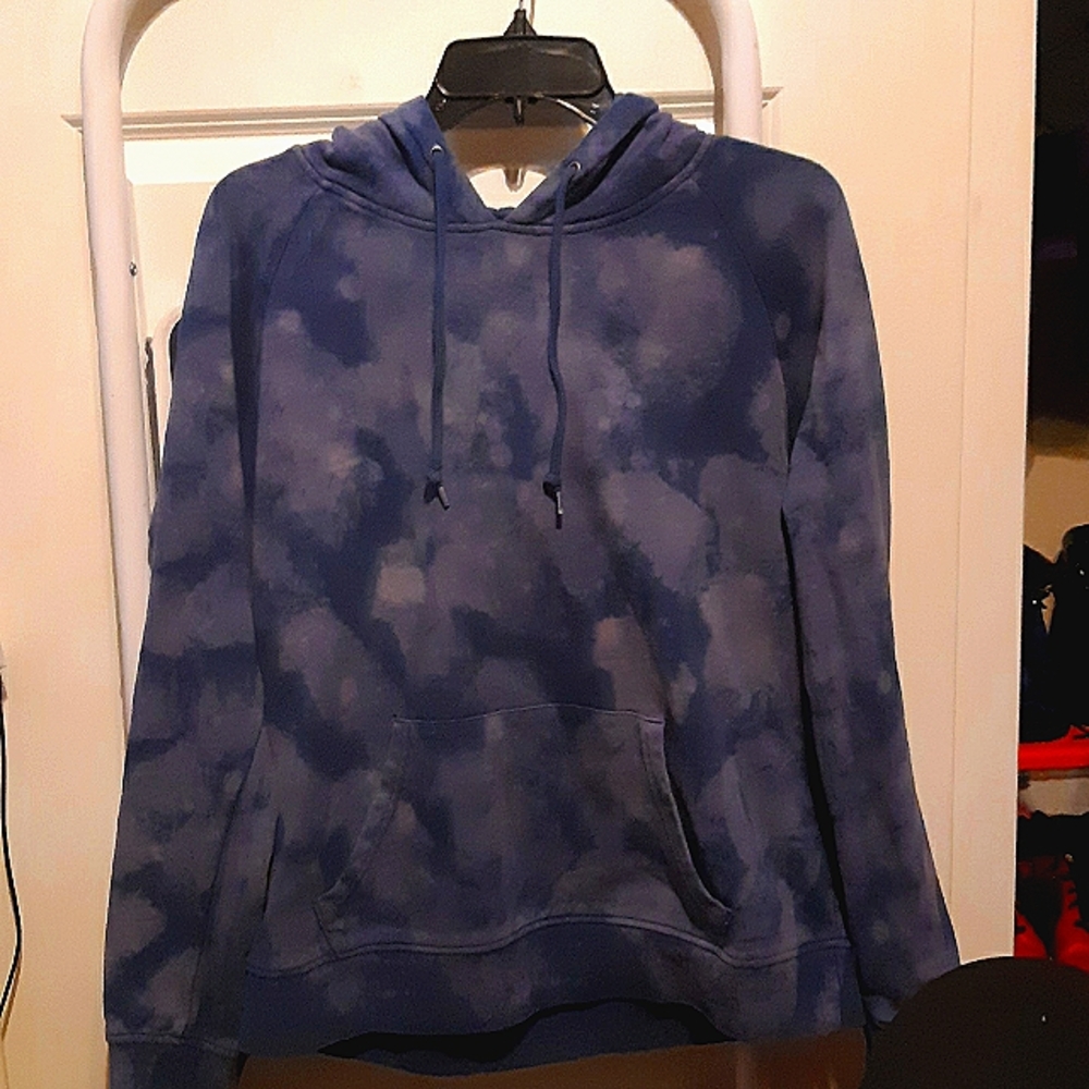 Women's Zumiez Zine Large Purple Acid Wash Hoodie